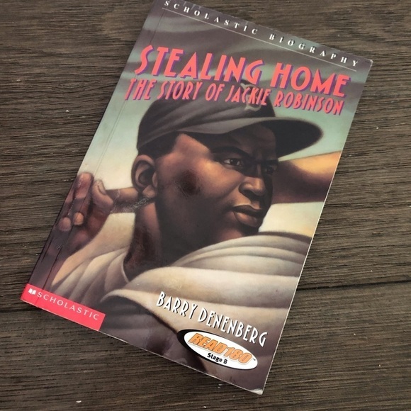Stealing Home: The Story of Jackie Robinson paperback book Read180 stage B - Picture 1 of 3